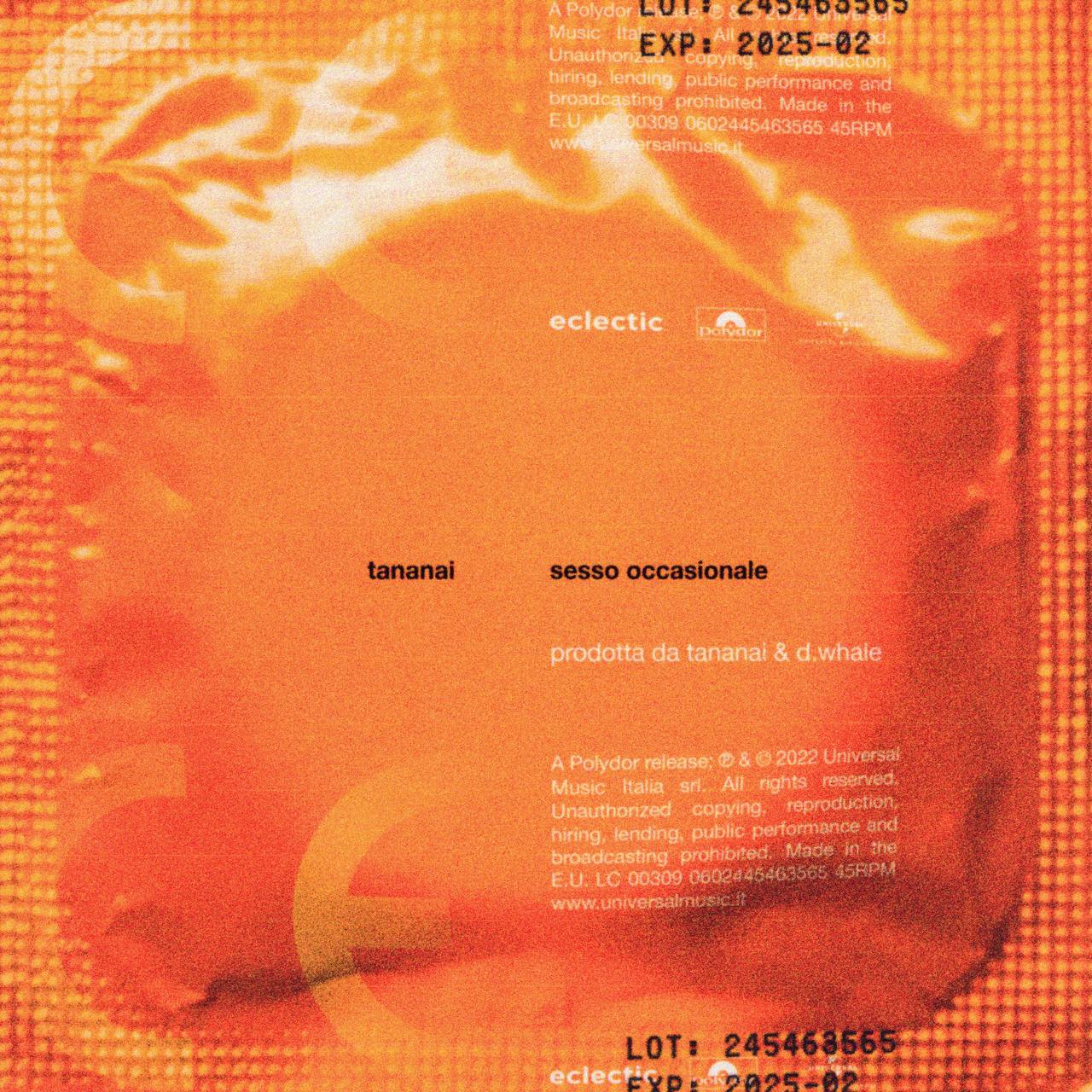 Fuori “Sesso Occasionale” di Tananai